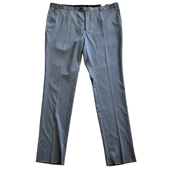 The Savile Row Dress Pants 46 Mens Strand Blue Straight Business Office Work New - Picture 1 of 10